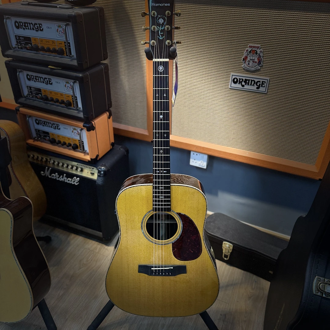 RAMONES雷蒙斯D桶D984云杉玫瑰木全单民谣吉他41寸专业演奏弹唱