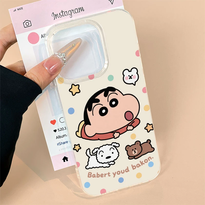 简约小新涂鸦适用苹果13手机壳软iphone16pro/15小米vivo华为oppo