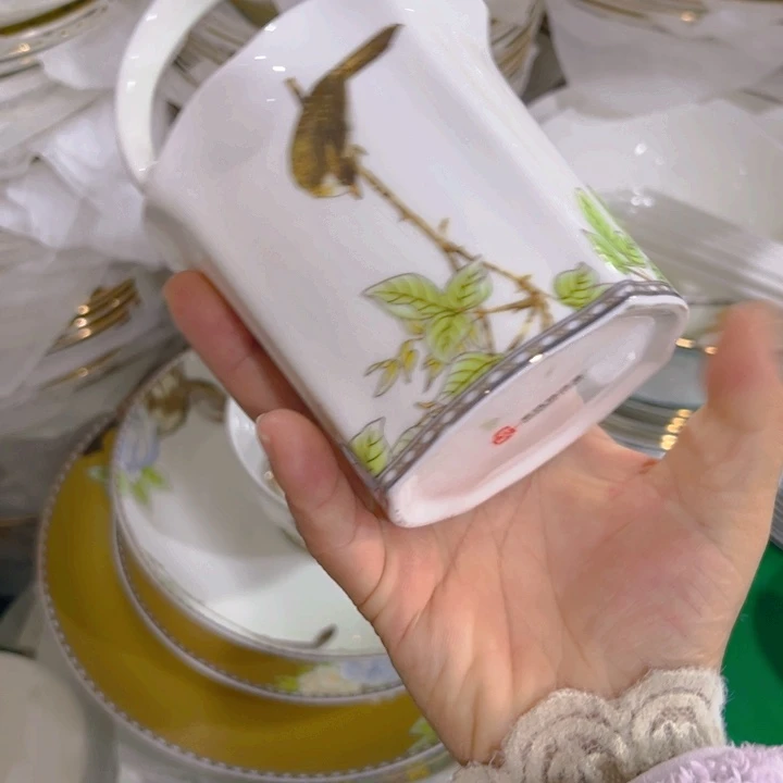 瓷片琴瑟和鸣花篮一个微瑕