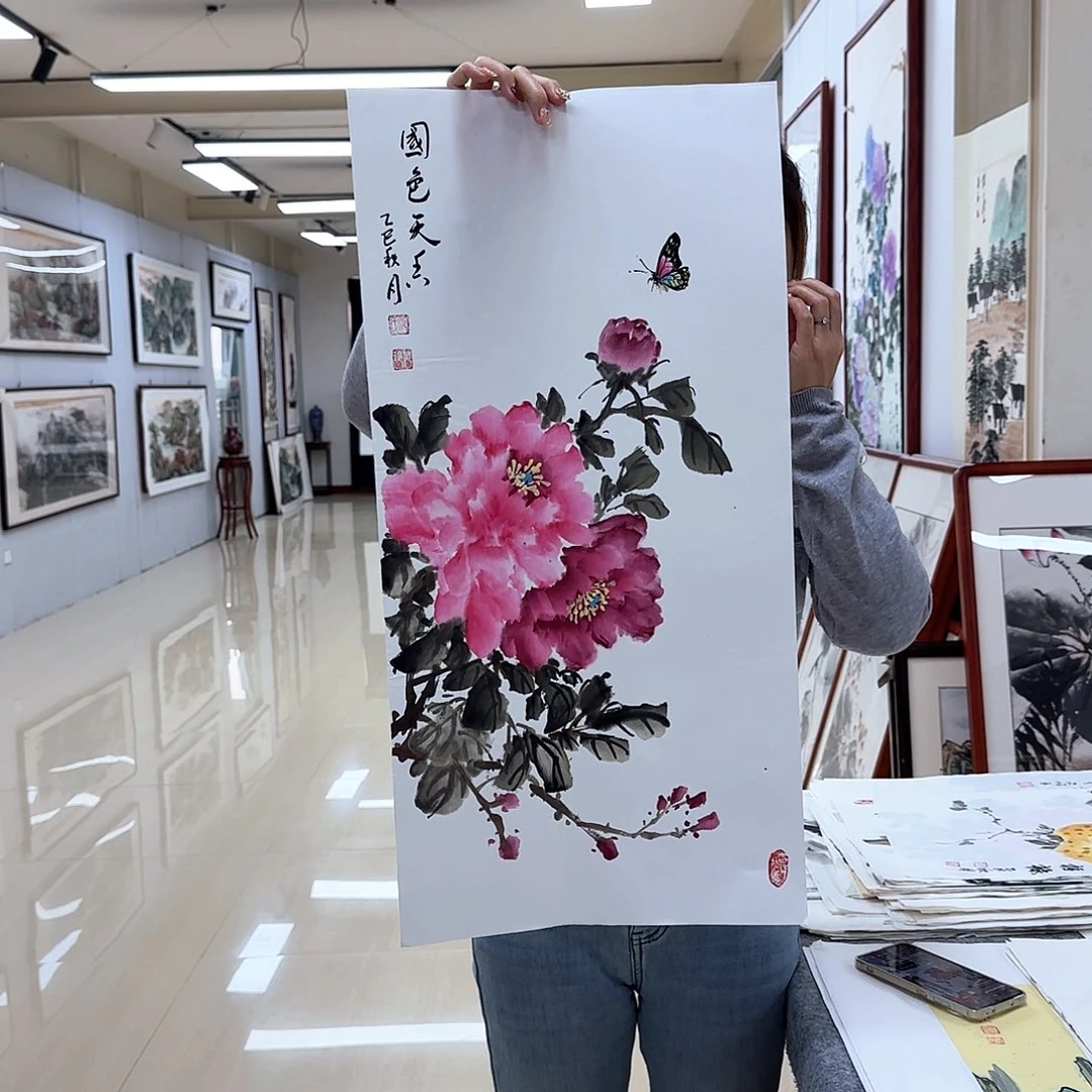 国画国画作品多次