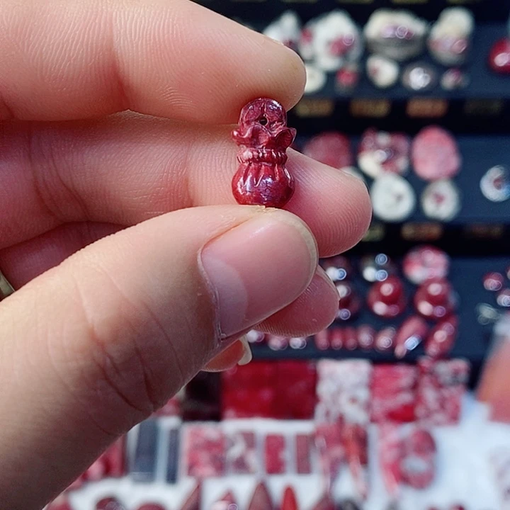 天然辰砂天然朱砂吊坠32