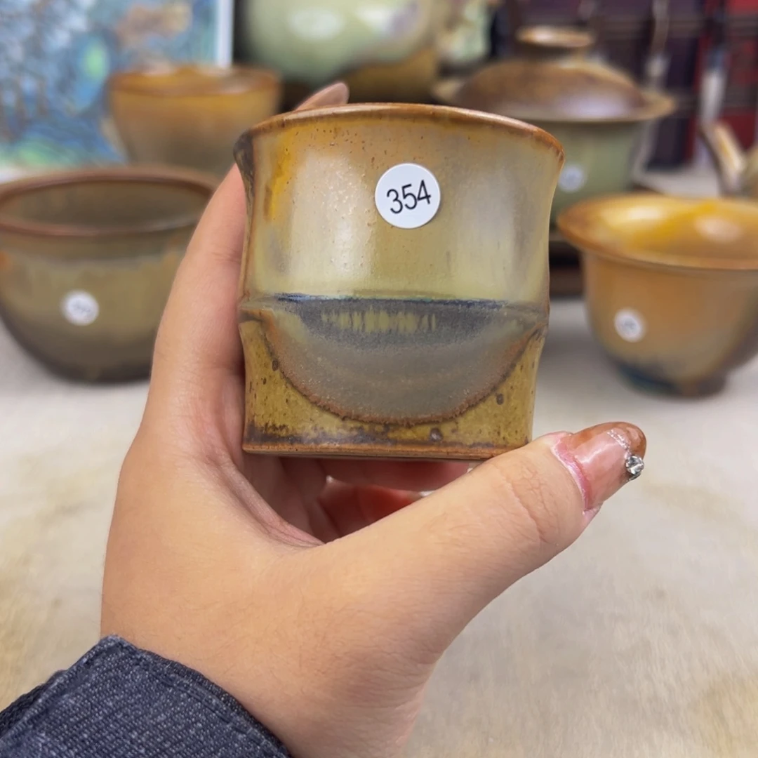 杯纯手工柴烧主人杯