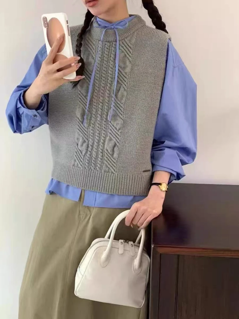 小妳XiaoNi———（冬款衬衫马甲两件套1440348）