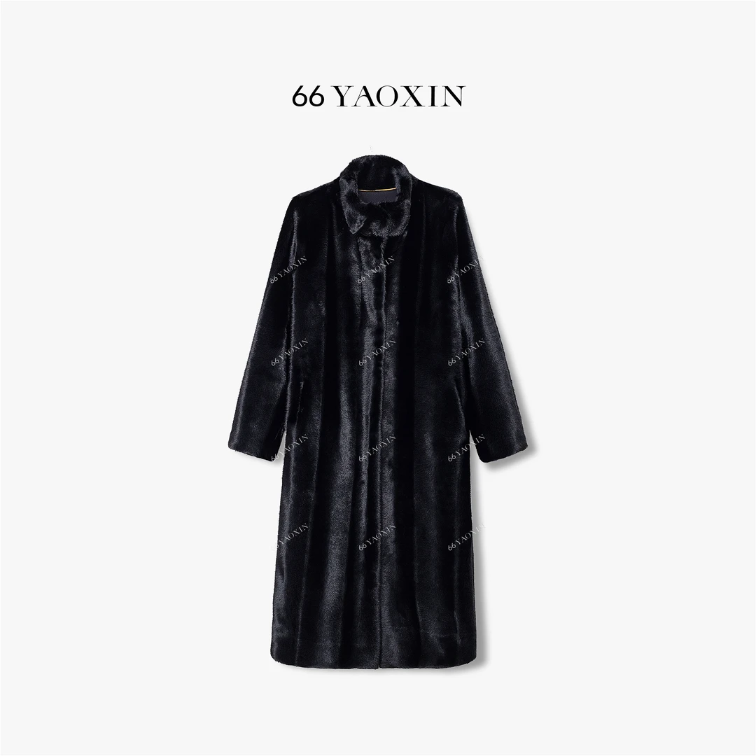 66YAOXIN | 黑钻雪镜 | 紫标抽刀奢绒环保外套光泽宝嘉美级别外套