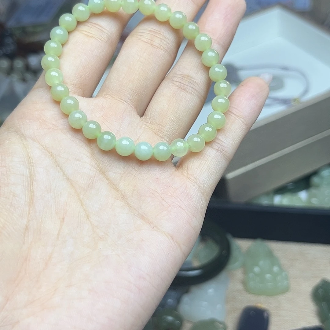 颈饰未镶嵌和田玉6mm