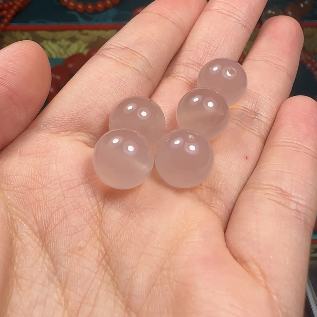 玛瑙/玉髓未镶嵌5颗荔枝冻11.5mm➕