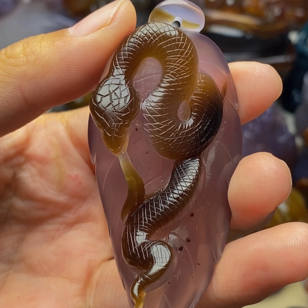玛瑙/玉髓未镶嵌把件
