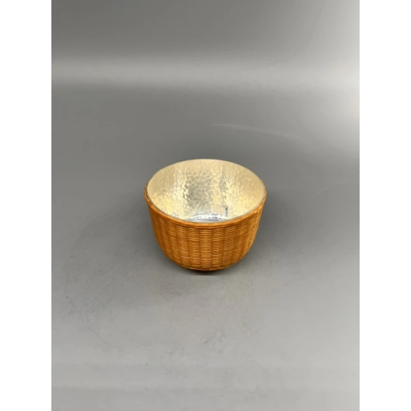 竹编防烫简雅茶杯