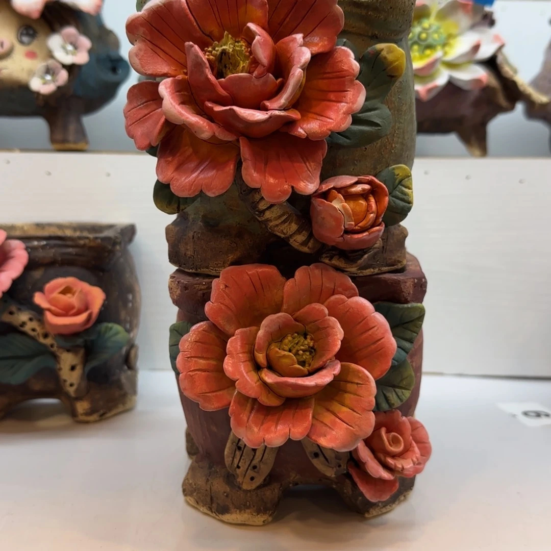 墨***兰本默花器麦饭石花盆