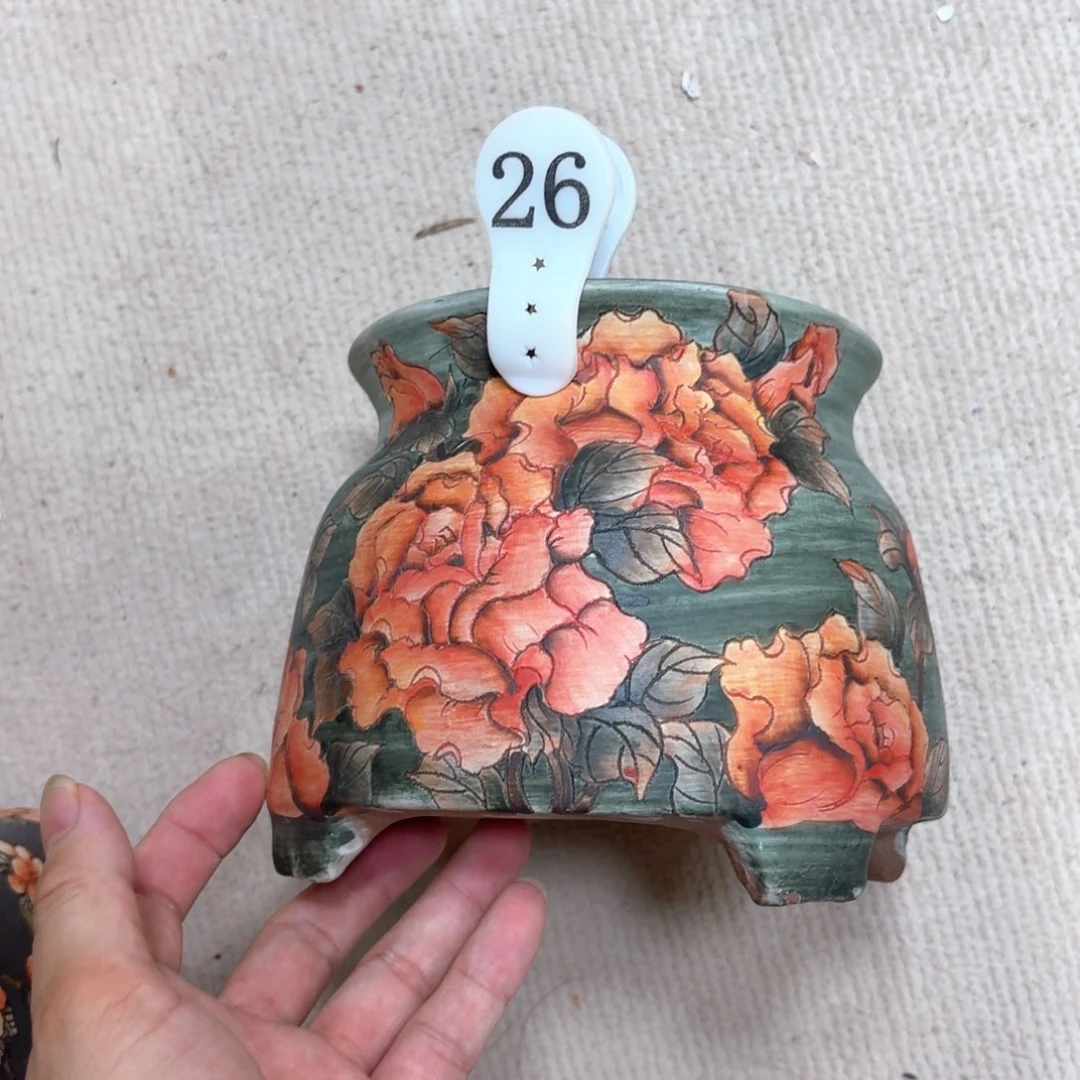 森***＊紫砂花盆陶瓷多肉花盆瑕疵