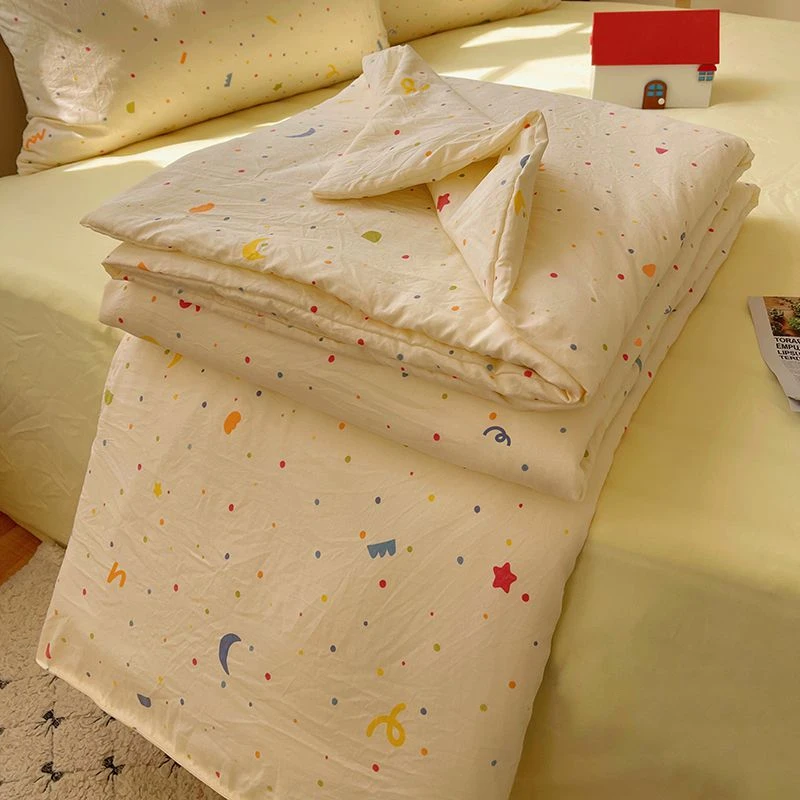 A类母婴云感水洗棉卡通夏被可机洗空调被夏凉被薄款被子学生宿舍