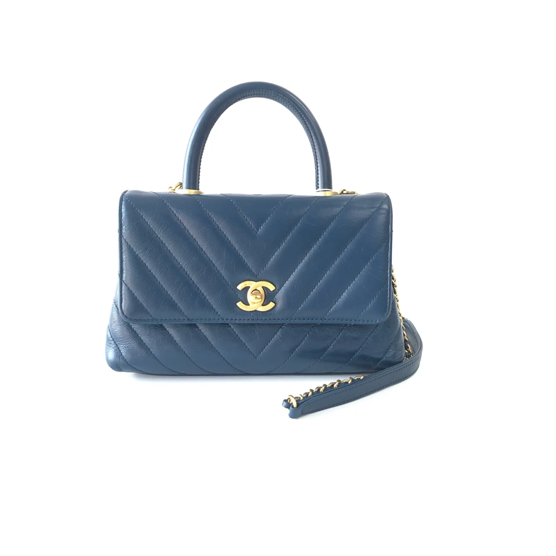 95新 Chanel/香奈儿 安洁利 香奈儿cocohandle单肩包 WHZ502200H