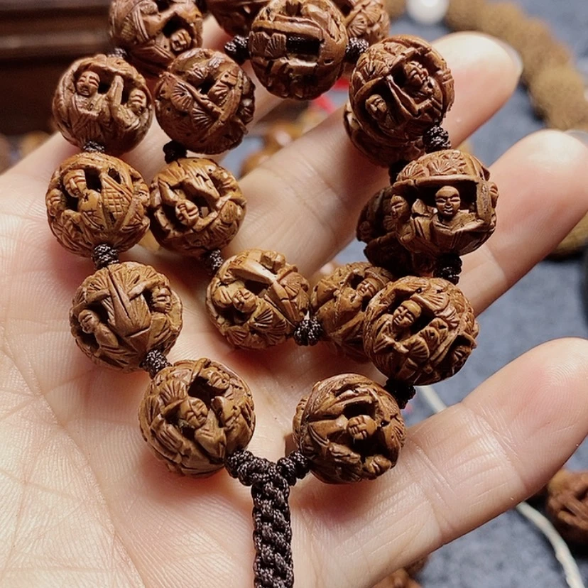 【闪购商品】核桃手串/手链吴**生桃核雕刻