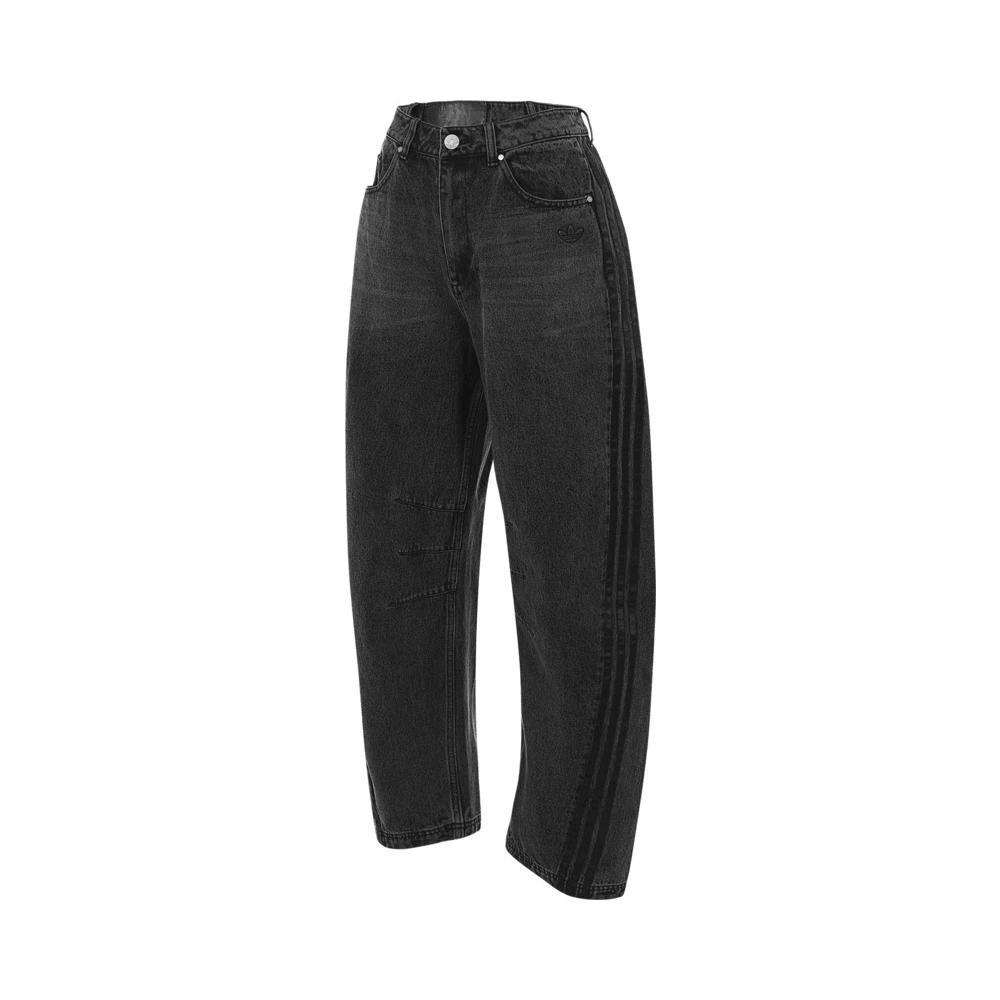 adidas阿迪达斯2025女子DENIM BN PANT百搭舒适牛仔长裤JX9213