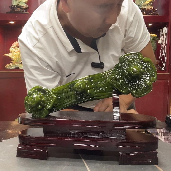 清***蓝玉家居摆件办公室摆件