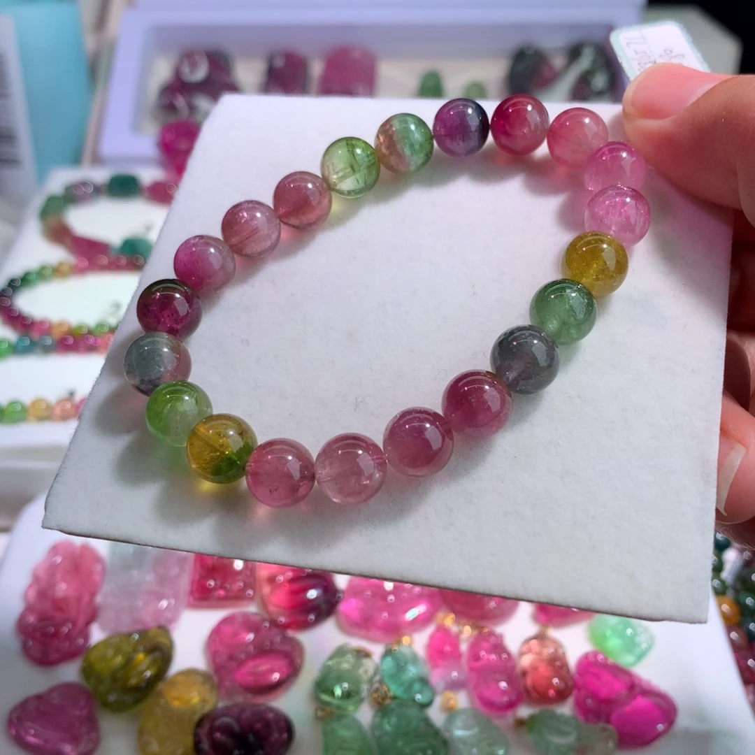 碧玺手链未镶嵌西瓜