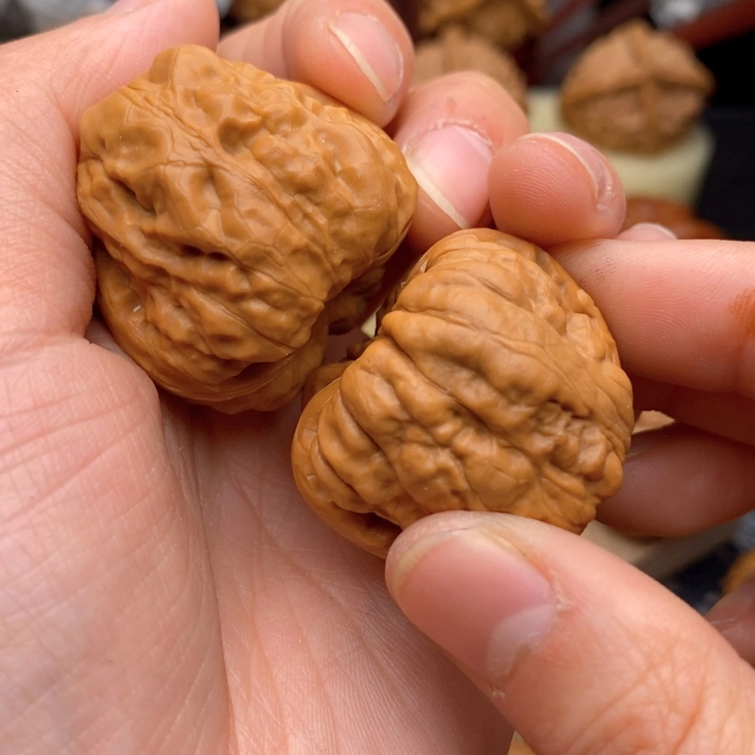 文玩核桃把件35蛙打底