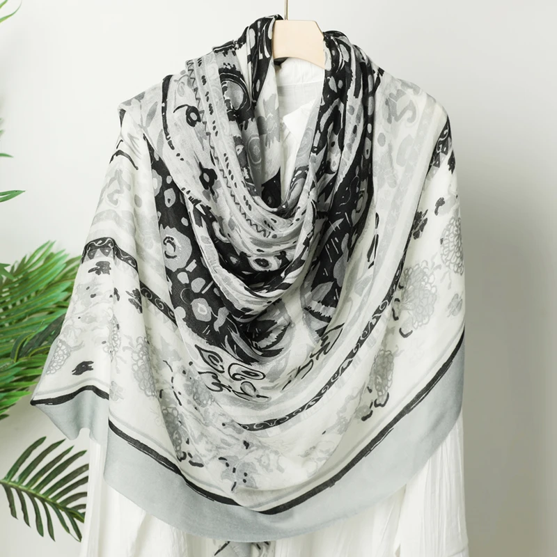 奢凌羊【腰果】135*135康赛妮纯山羊绒新款羊绒披肩网红围巾