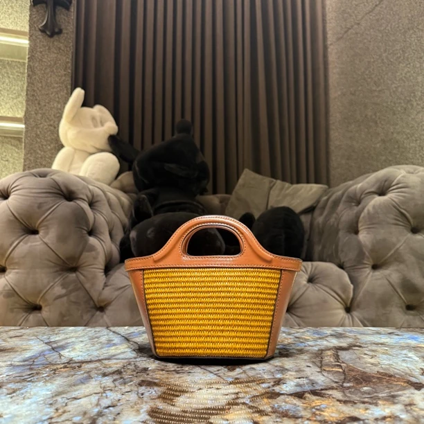 HH【草编菜篮子】手提斜挎包