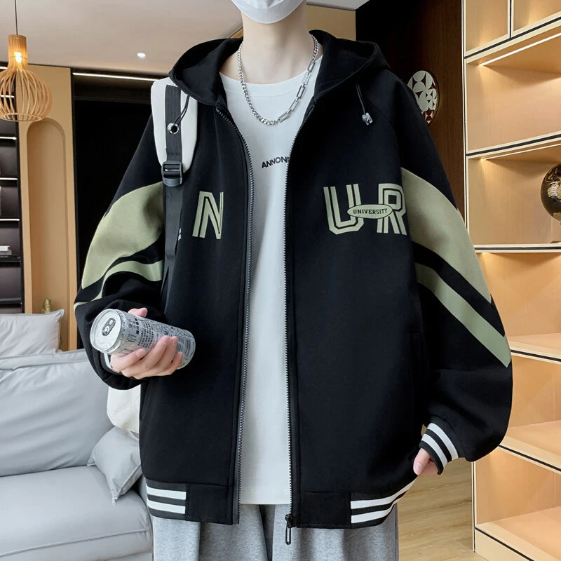 春秋季青少年大男孩男生潮流休闲夹克棒球服外套酷帅百搭褂子宽松