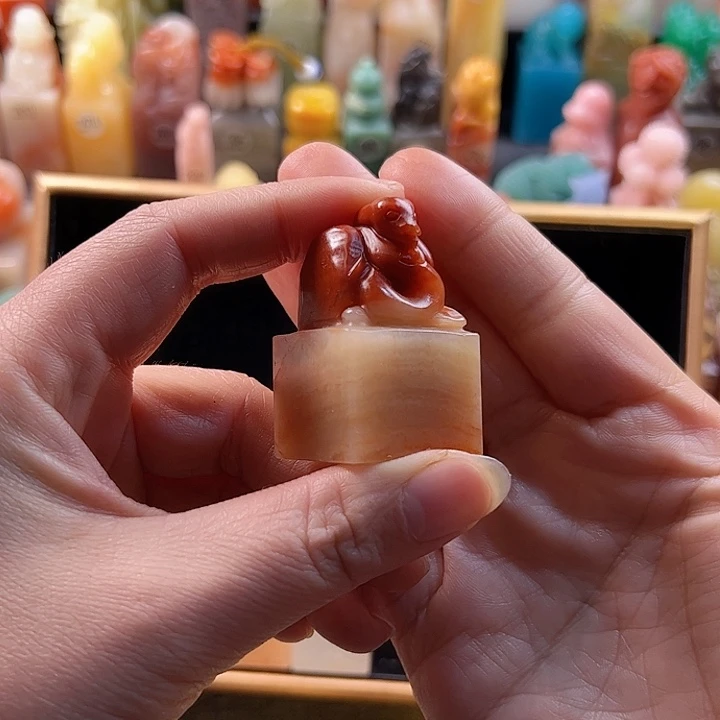 老挝石印石?手工定制，蛇