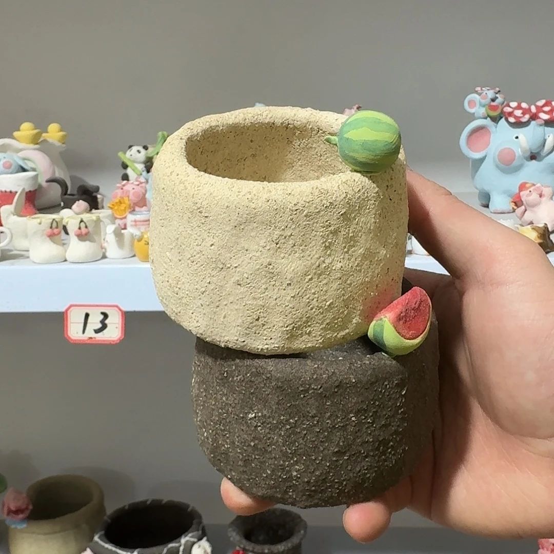 厂家直销手工花盆摆件微瑕