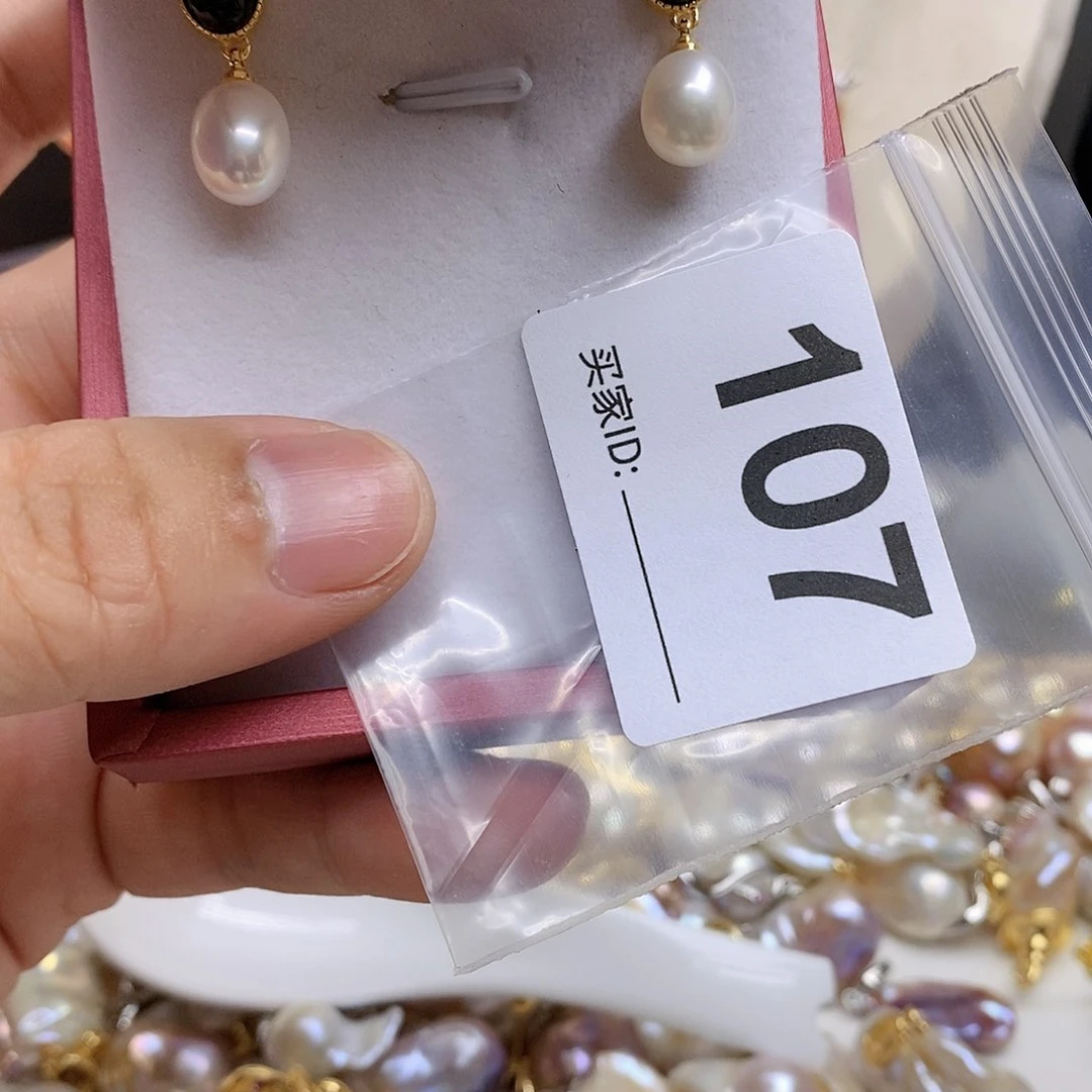 淡水珍珠银S925镶嵌颈饰107