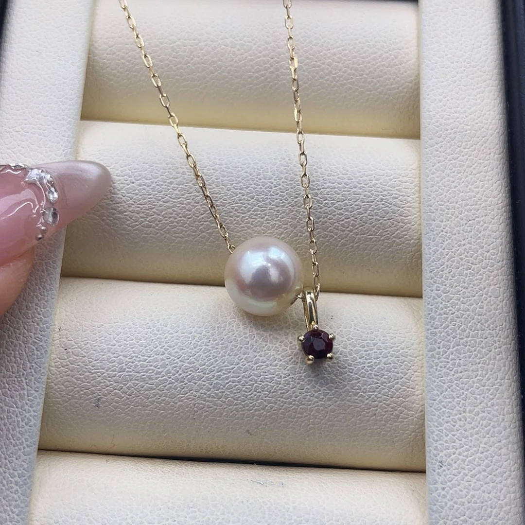 颈饰海水珍珠银S925镶嵌