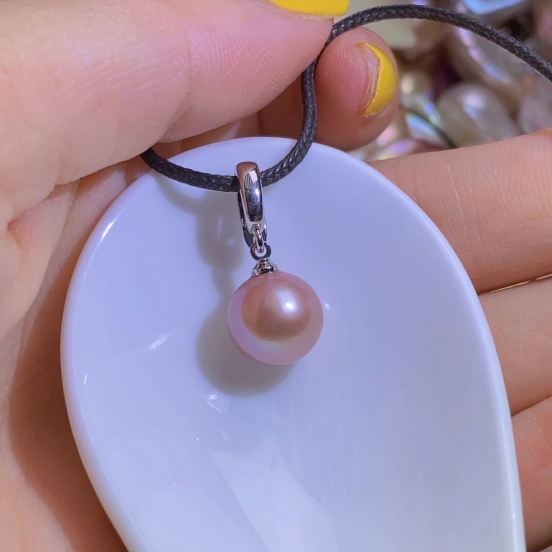银S925镶嵌淡水珍珠微瑕