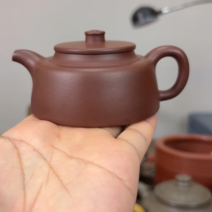 茶壶紫砂龙血砂渔罩小品