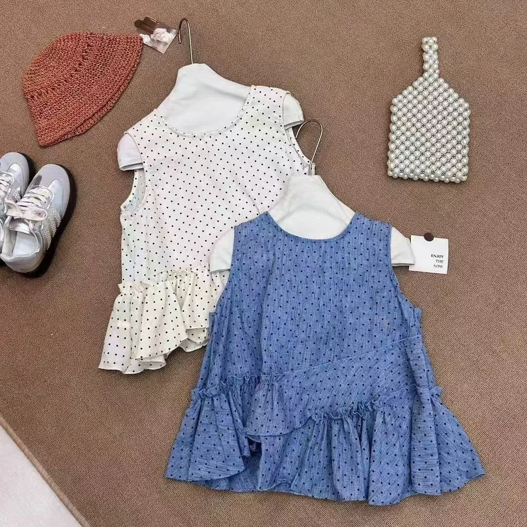 NICE圈圈、重点推荐波点特别设计褶皱边圆领衬衫A53506