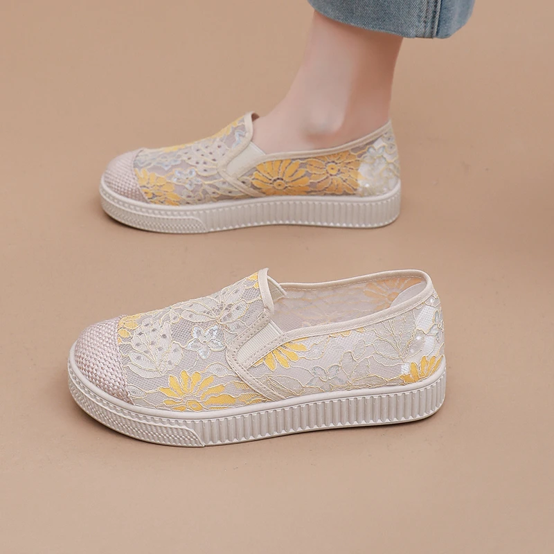 2025春季新款薄款百搭透气夏季舒适防滑单鞋潮流时尚女鞋软底舒适