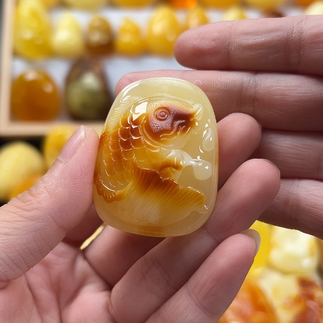 未镶嵌颈饰蜜蜡14.9克