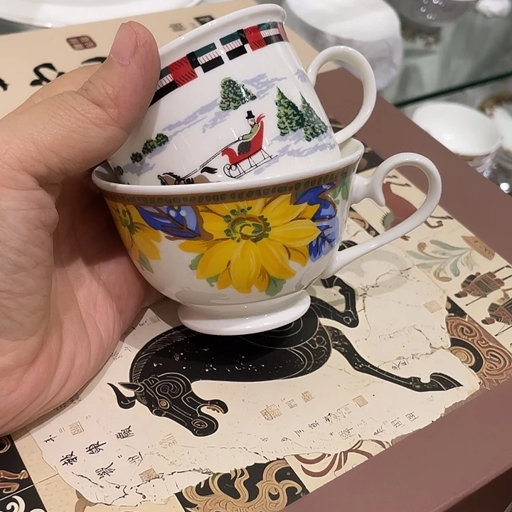 瓷片磁州窑杯子2个 微瑕