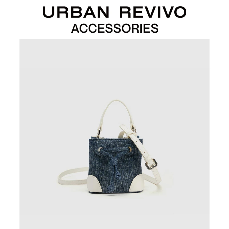 【一秒入夏】URBAN REVIVO2025夏季新款女士拼接手提包UAYB50097