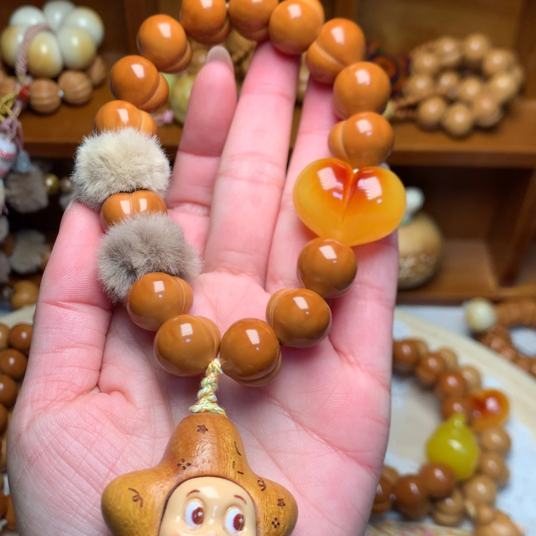 吊坠猴头核桃15玻璃底定制