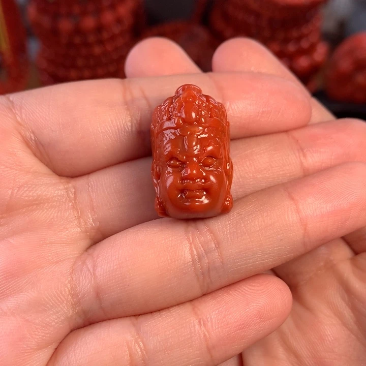 南红玛瑙天然川料瓦西黄财神配饰未镶嵌吾*蛋