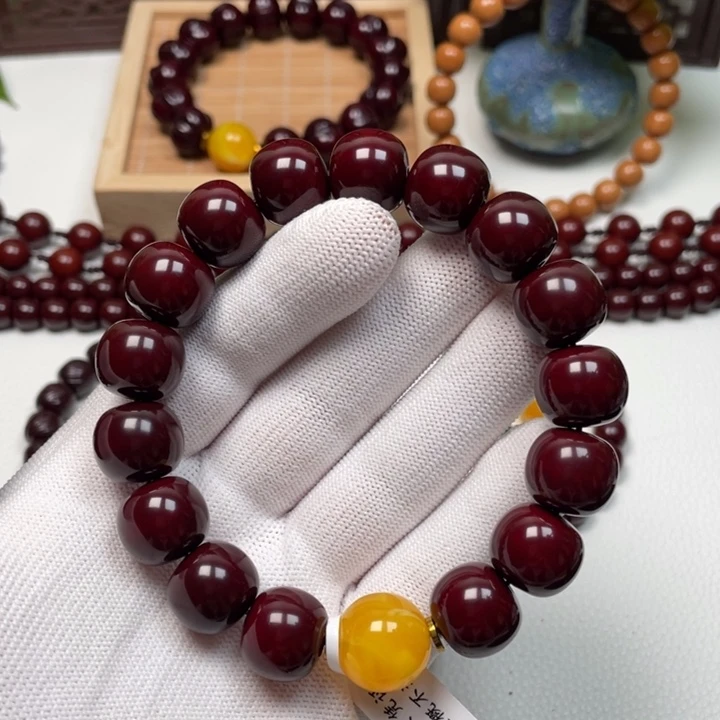 阖***乐橄榄核手串/手链猴头微瑕不退不换