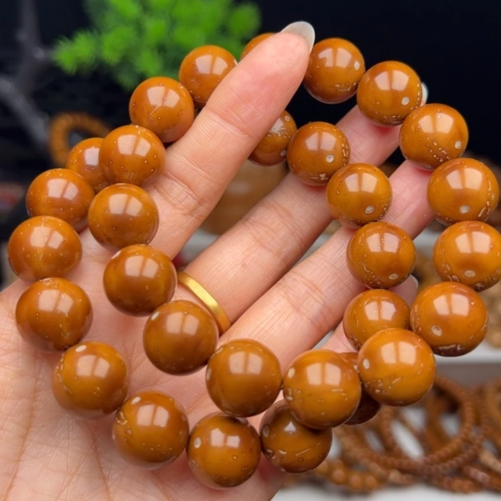 手串紫金鼠卡14.5半实心光珠