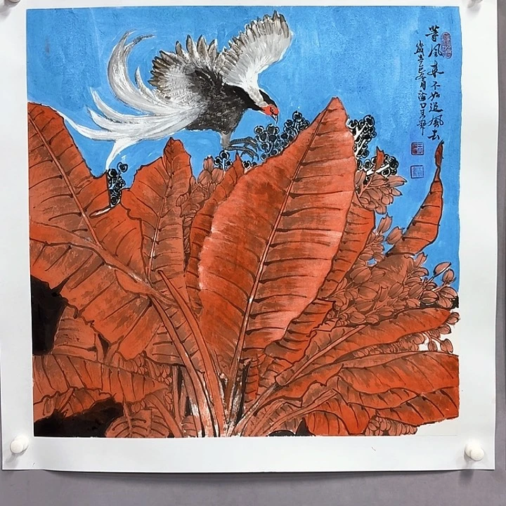 国画亲笔手绘放心去藏