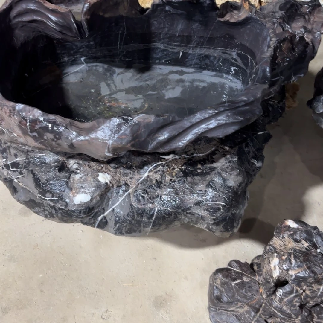 糖*灵璧石花盆 天然外形