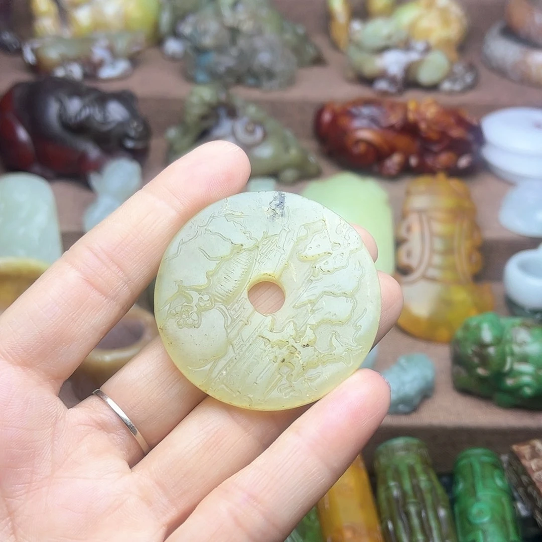 白玉菩提吊坠35。。