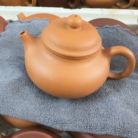 紫砂茶壶黄降坡泥220c c