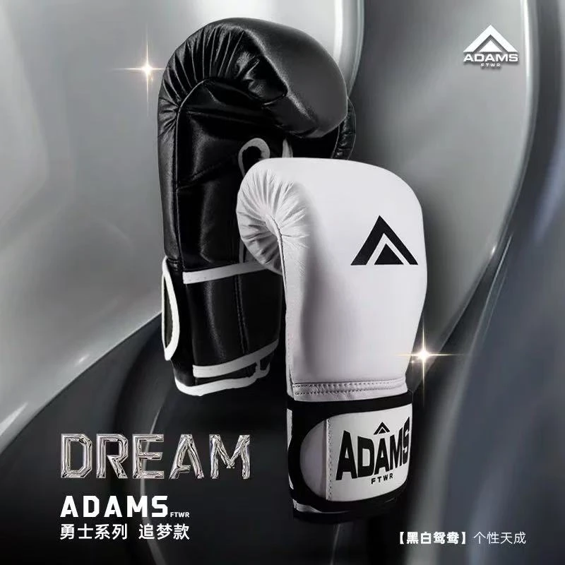 亚当斯训练型拳套/超纤皮材质 拳峰薄 打击感好/适合沙袋手靶训练