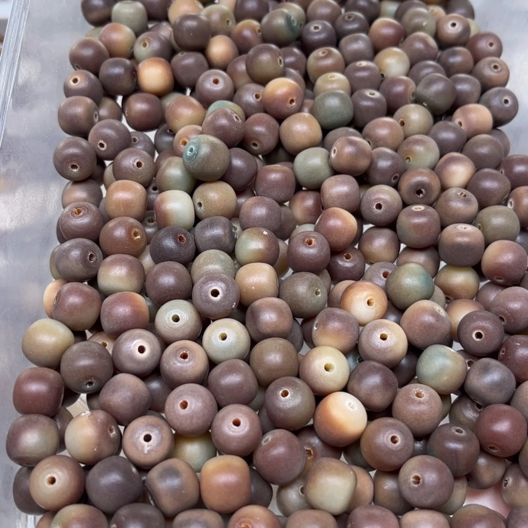 吊坠白玉菩提炫彩干磨40颗福利卡12