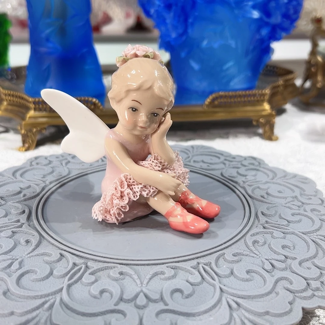 陶瓷0289骨瓷芭蕾舞天使瓷偶