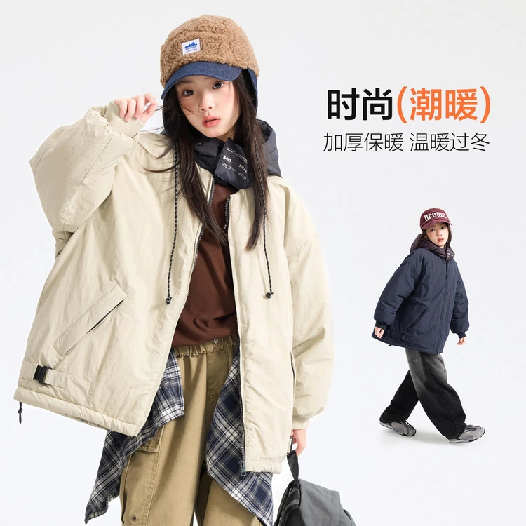 棉袄/棉服韩版纯色通用中大童