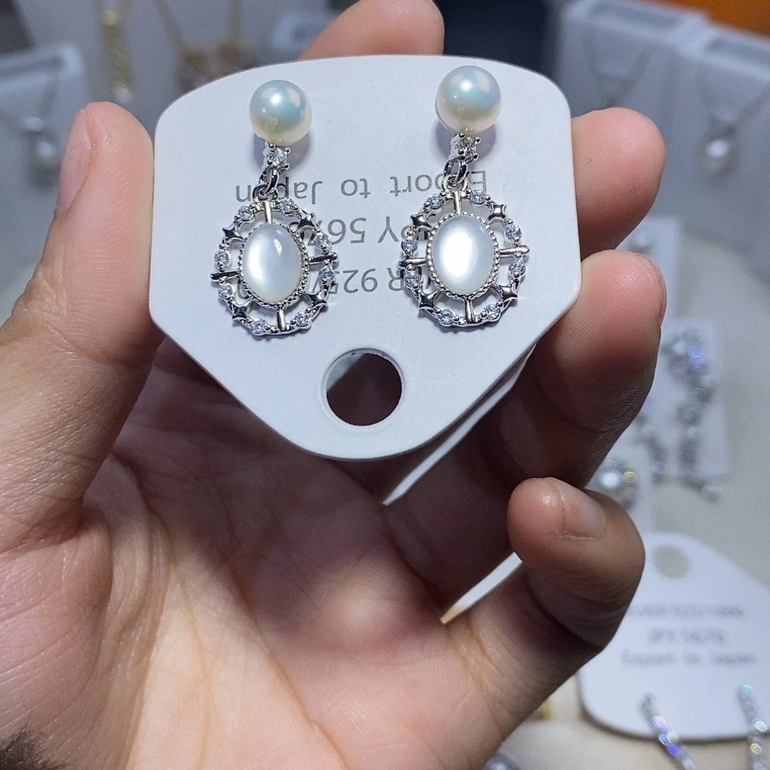 耳饰未镶嵌淡水珍珠