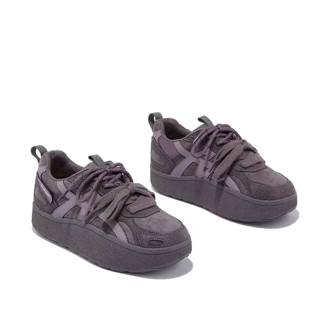 G189厚底百搭软底轻便加绒德训鞋女休闲时尚舒适