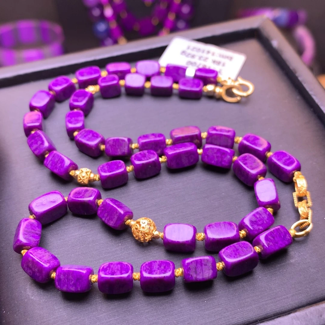 苏纪石（舒俱来）18K金镶嵌项链